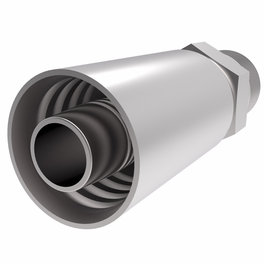 swag.com とぅるー Aeroquip Steel Crimp NPT Swage Fitting 90308-081000-0