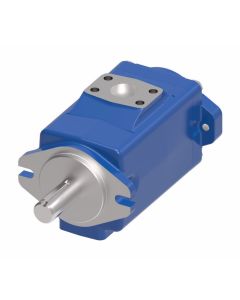 Hydraulic Vane Pump, Highest pressures, lowest noise|Unique wafer plate design|Single, double or triple pump, 14.65 cu in/rev, 2-Bolt SAE C Mounting Flange, 1-1/2 Straight Keyed Shaft, SAE 4-Bolt Flange, Inlet 3, Outlet 1-1/2 Ports, CW Rotation