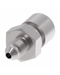 Steel Brake System Adapter, -03 Male JIC 37 deg Flare To 10mm x 1 Female Metric Flare, Straight