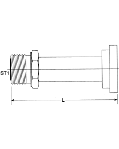 Steel Adapters, Code 61 Split Flange To Male O-Ring Face Seal, Straight