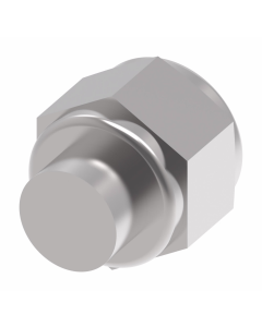 Blue Anodized Aluminum Adapter (AN 929), -06 Female JIC 37 deg Flare Cap