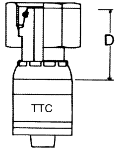 Global TTC 1 & 2 Wire Braid Steel Crimp Fittings, Female German DIN 3902 24 deg Flare Light Duty Swivel, Straight