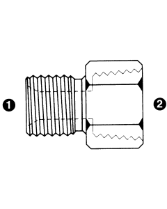 Steel Adapters, Male BSPP (British Parallel) To Female NPT, Straight