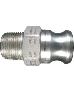 Aluminum Cam & Groove Adapters, Male Half, Male NPT