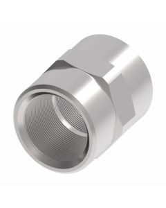 Steel Adapter, 1-11-1/2 Female NPT To 1-5/16-12 Female JIC 37 deg Flare Swivel, Straight