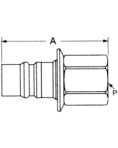 FD69 Series Arc Latch High Pressure Water Blast Quick Disconnects, Male Half, Female NPT