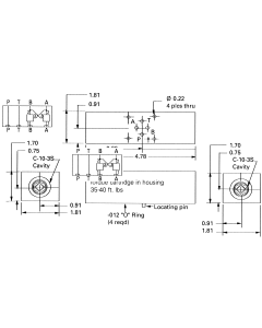 Aluminum Sandwich Valve Bodies, NFPA Size D03