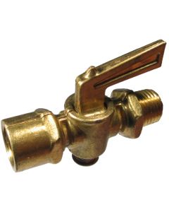 Brass 2-Way Shut-Off Plug Valves, Male NPT to Female NPT