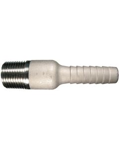 Stainless Steel Medium Shank Combination Nipples, Male NPT