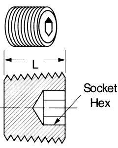 Brass Male NPT Hex Socket Plugs