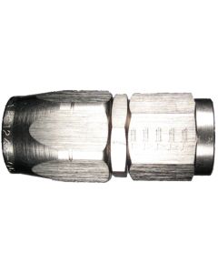 Nickel-Plated Aluminum Reusable Fittings for AQP & StartLite Racing Hose, Female JIC 37 deg Flare Swivel, Straight