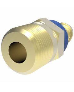 Brass Reusable Socketless Fitting, 1/8-27 Male NPT, -04 Hose, Straight