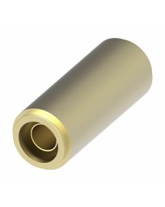Brass Push>Connect Air Brake Tube Fitting, 0.50 Inch Tube OD Union