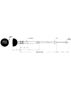 Power Take Off (PTO) Cables, Up To 50 lb Push / Pull Loads