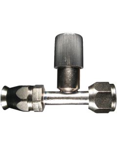 Reusable Fittings for FBF A/C Hose, Female O-Ring Pilot, Straight With Charge Port