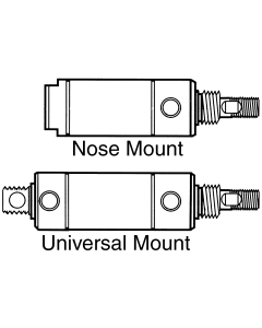Silverair Series Double-Acting Pneumatic Cylinders, Up To 200 PSI