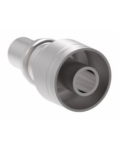 Global TTC 1 & 2 Wire Braid Steel Crimp Fitting, Inch Male STC (Snap To Connect), -04 Hose, Straight