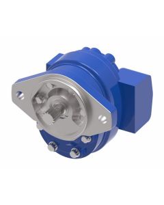 L2 Series Gear Pump, 2.33 cu in/rev, 2-Bolt SAE B Mounting Flange, 7/8 Straight Keyed Shaft, SAE-20 Side Inlet, SAE-12 Side Outlet Ports, CCW Rotation. 