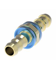 Brass Reusable Socketless Hose Mender, -08 Hose Size, Straight