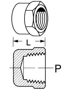 Brass Adapters, Female NPT Cap