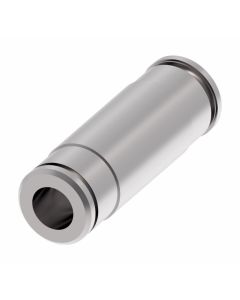 Brass Push>Connect Metric Tube Fitting, 10.00 mm Tube OD Union