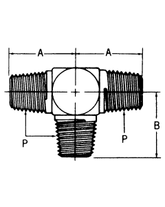 Steel Male NPT Tees