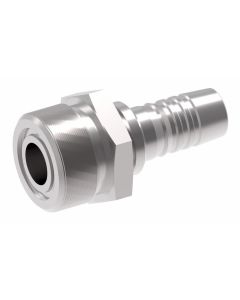 Everswage Stainless Steel Crimp Fitting, 1/8-27 Male NPT, -4 Hose, Straight