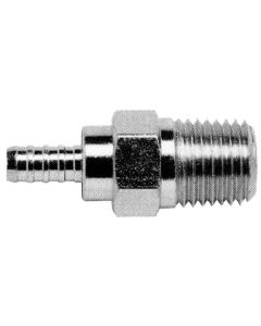 Everswage Stainless Steel Crimp Fittings, Male NPT, Straight