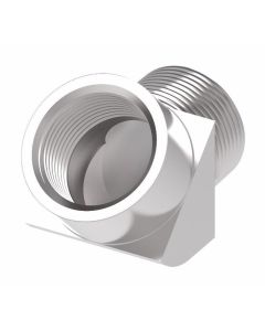 Steel Adapter, 1-11-1/2 Female NPT To 1-11-1/2 Male NPT, 45 deg Elbow