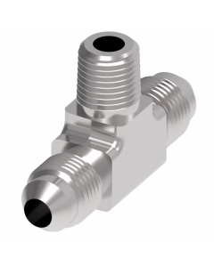 Adapter (AN 804), -03 Male JIC 37 deg Flare Run To -03 Male JIC 37 deg Flare Branch, Bulkhead Tee