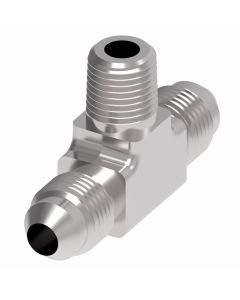 Steel Adapter, 1-11/16-12 Male SAE O-Ring Face Seal Run & Branch To 1-5/8-12 Male SAE O-Ring Boss (Straight Thread O-Ring) Run, Tee