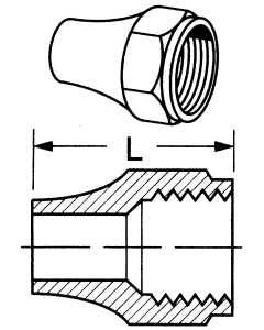Brass Tube Short Flare Nuts