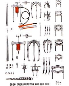 17-1/2 & 30 Ton Manual & Hydraulic Puller Set