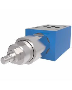SystemStak Relief Valve, NFPA-D03 Size, Single Relief, B to T, 725-4500 PSI Screw & Locknut Adjustment
