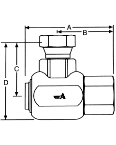 FS65 Series Standard Duty Balanced Pressure Swivel Joints, Female Pipe Swivel Casing To Female Pipe Sleeve