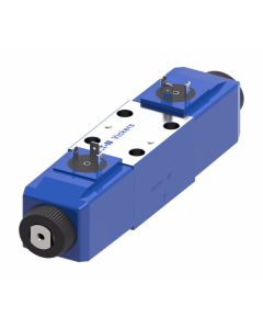 DG4V-3 Series Subplate/Manifold Mount NFPA Size D03 Soft Shift Solenoid Valve, 4-Way, 3-Position, Spring Centered, Float Center, High Performance, 24VDC DIN 43650 Coils.