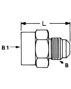 Brass Adapters, Female SAE 45 deg Flare To Male SAE 45 deg Flare, Straight