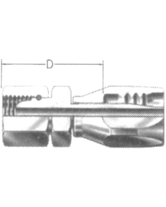 Steel Reusable 1 Wire Braid Reduced Bore Fittings, Female BSP Swivel, Straight