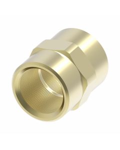 Brass Push>Connect Tube Fitting, 0.25 Inch Tube OD To 1/8-27 Female NPT, Straight