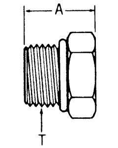 Steel Male SAE O-Ring Boss (Straight Thread O-Ring) Hex Plugs