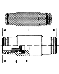 Brass Push>Connect Metric Tube Unions
