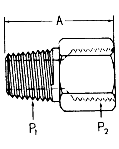 Steel Adapters, Male NPT To Female NPT, Straight