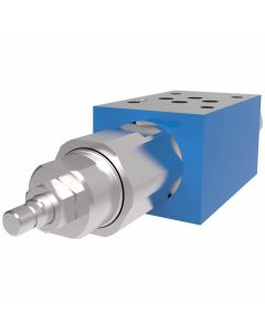 SystemStak Relief Valve, NFPA-D05 Size, Single Relief, Pressure Limited in P Port, 60-4500 PSI Screw & Locknut Adjustment