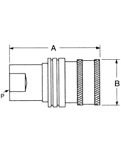FD72 Series Connect Under Pressure Hydraulic Farm Quick Disconnects, Female Half, Female NPT