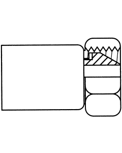 Brass Crimp 338 P Series Air Brake Hose Ends, Female Air Brake Swivel, Straight