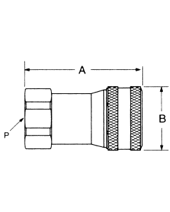 5600 Series Industrial Interchange Quick Disconnects, Female Half, Coupling, Female NPT