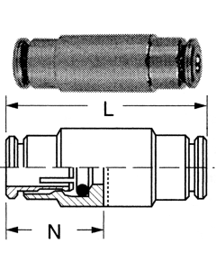 Brass Push>Connect Tube Unions