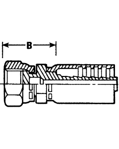 Steel Crimp 3903/7903 Swage Fittings, Female JIS 60 deg Cone Swivel, Straight