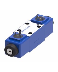 DG4V-3(S) Series Subplate/Manifold Mount NFPA Size D03 Solenoid Valve, 4-Way, 3-Position, Spring Centered, Tandem Center, STD Performance, 220VAC50Hz 240VAC60Hz DIN 43650 Coil. 