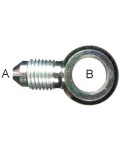 Steel Brake System Adapters, Male JIC 37 deg Flare To Banjo, Straight